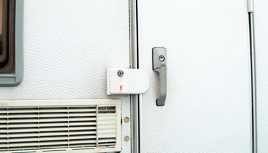 image of locks on a motorhome